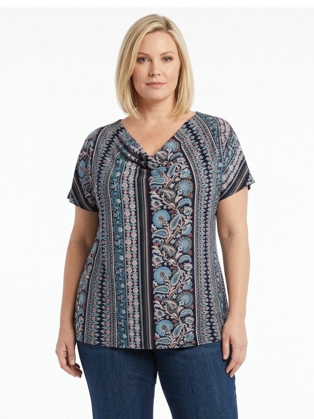 LIZ CLAIBORNE career floral top size large